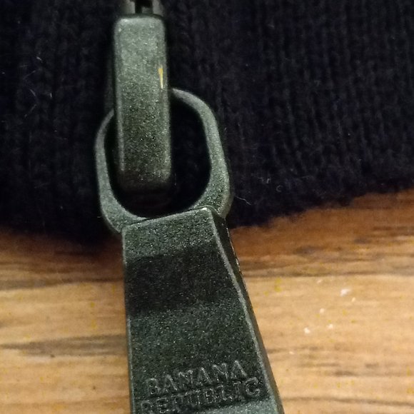 Men's Banana Republic Merino Wool Zip Up Sweater Size L - Picture 9 of 11